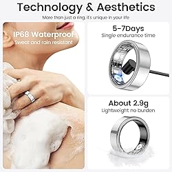 Temdan Smart Ring (2025 Upgraded), Wearable Fitness