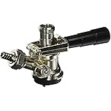 Kegco KC KT85D-L Beer Keg Coupler D System Tap Lever Handle, Black