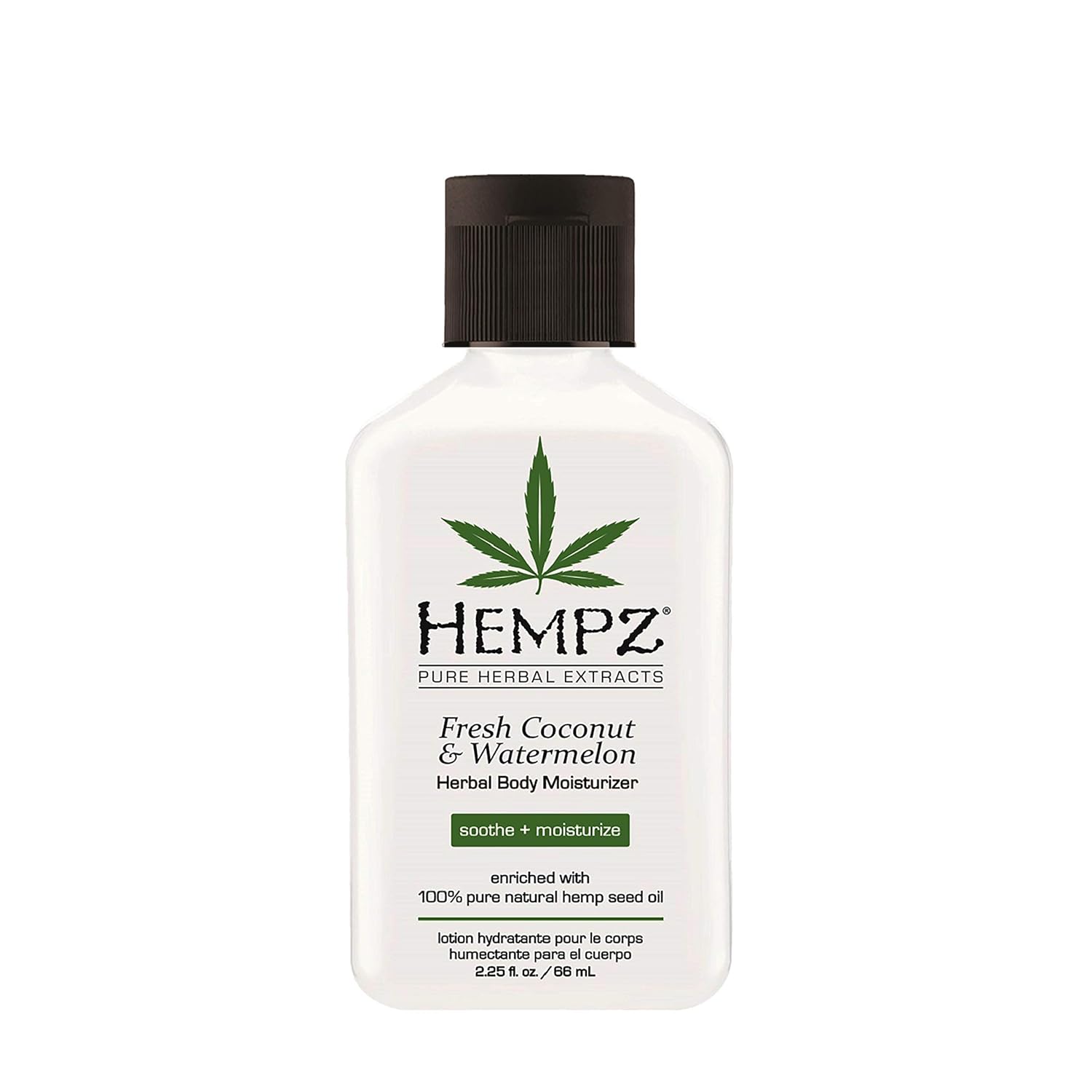 Hempz Fresh Coconut & Watermelon Moisturizing Skin Lotion, Natural Hemp Seed Herbal Body Moisturizer with Chamomile & Avocado Extracts, Vitamins  A, C, E & D, 17 oz: Beauty