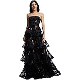 Dress the Population Womens Willa Fit and Flare Maxi Dress