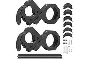 ADTOPI Roll Cage Mount Quick Release Rubber Clamp Kit from 1-1/7'' to 1-3/7'' Tools or Equipments Fit 1/1.5/1.75 Inch Horizontal Bar Clamp Mounting Kit for ATV UTV