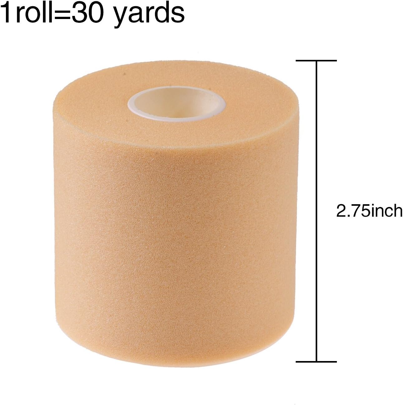 BBTO 3 Pieces Foam Underwrap Sports Pre-wrap Athletic Tape, 2.75 Inch by 30 Yards (Beige): Health & Personal Care