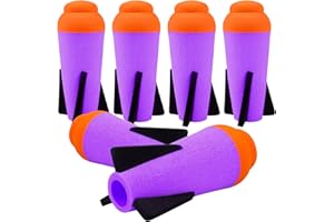 Ruibytree 6 Packs Mega Missile Refill for Nerf N-Strike Elite Series, Compatible Darts Mega Missile Refill Bullets Foam Rockets for Nerf Party
