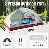 Forceatt 2-3 Person Camping Tent PU3000mm Waterproof Dome Lightweight Easy Setup view 3