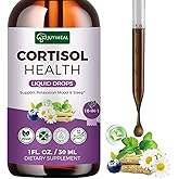 JUYIHEAL Cortisol Supplements, 10 in 1 Cortisol Detox Manager Reducer Hormone Balance Liquid Drops with Ashwagandha, Magnesium, L-theanine
