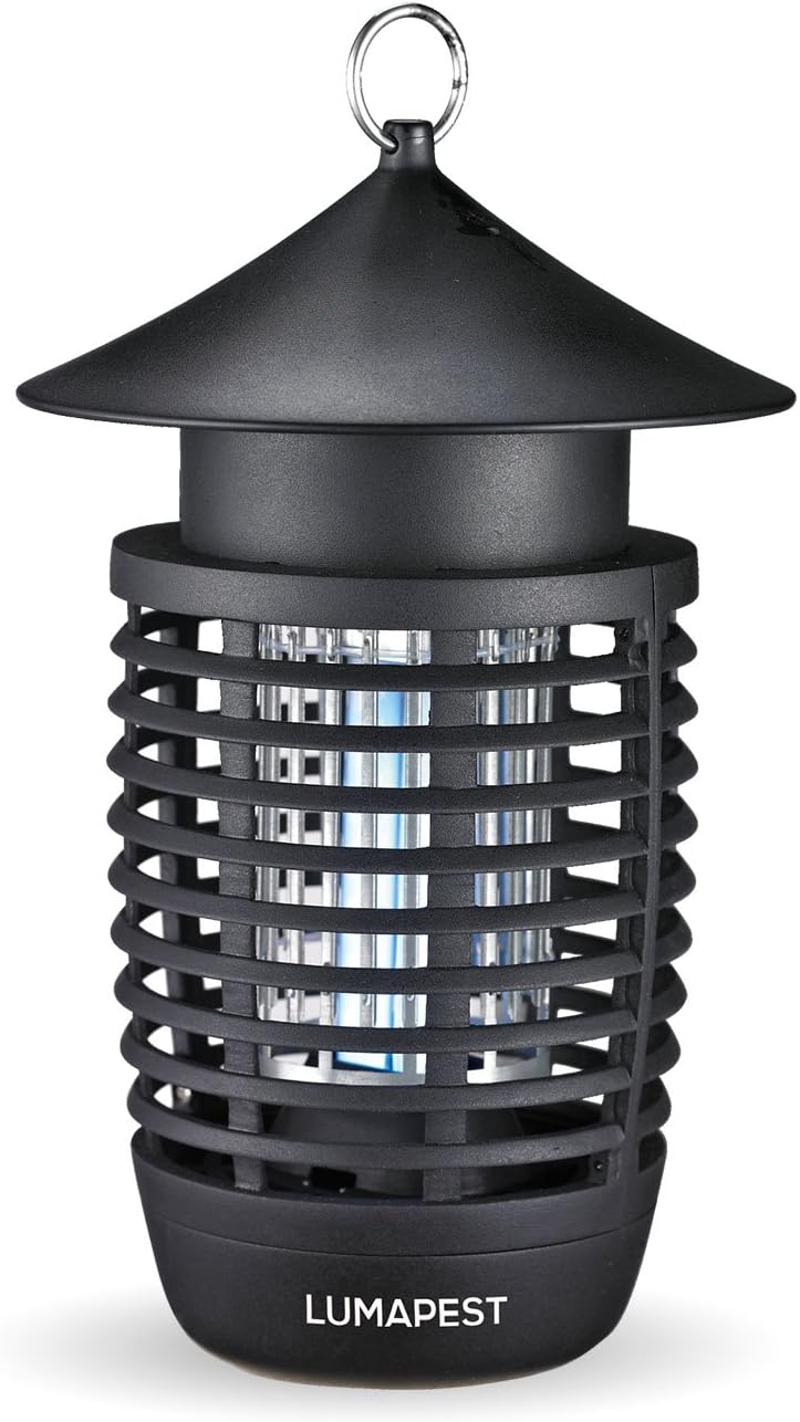Lumapest Electric Bug Zapper UV Light Insect Killer| Weatherproof Fly & Mosquito Eliminator| Powerful 7 Watt Bug Fly Trap Lamp| Indoor and Outdoor Use| Standing or Hanging