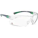 NoCry Safety Glasses with Clear Anti Fog Scratch Resistant Wrap-Around Lenses and No-Slip Grips, UV Protection. Adjustable, Black & Green Frames