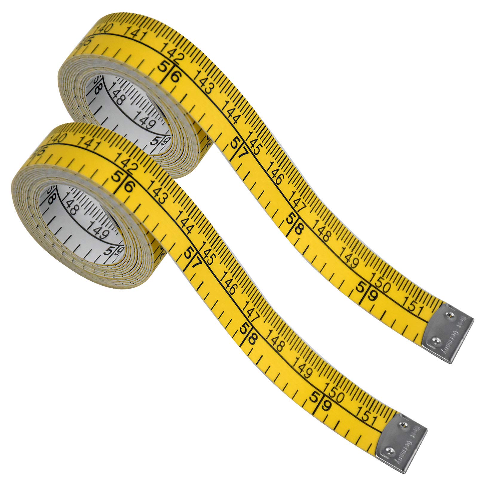 Tape Measure Sewing,2PCS 60inch/150cm Double Scale Soft Flexible Measure Tape Sewing Tailor Measuring Tape for Body Cloth Measuring Weight Loss
