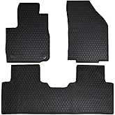 Megiteller Car Floor Mats Custom Fit for Chevrolet Chevy Equinox/GMC Terrain 2018 2019 2020 2021 2022 2023 2024 Odorless Washable Rubber All Weather Floor Liners