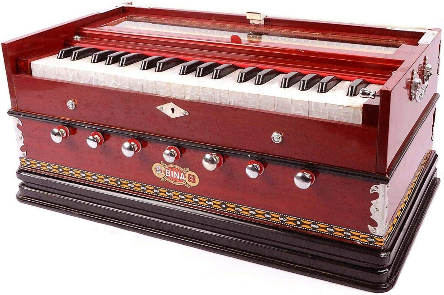 Estimated of 2 Reeds: 1 Base + Beautiful Harmonium Bina No. 8 Model