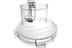 VANSHLY 4 Locking Tabs DFP-14NWBCT1 Clear Food Processor Work Bowl Cover Compatible with Cuisinart Tritan Only fits Bowl DLC-005AGTXT1 Fits Model DFP-14