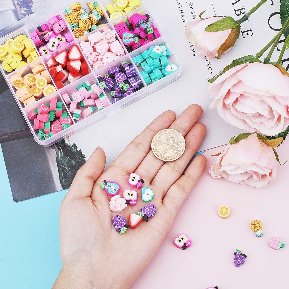 NBEADS 180 Pcs Polymer Clay Beads - Image 4