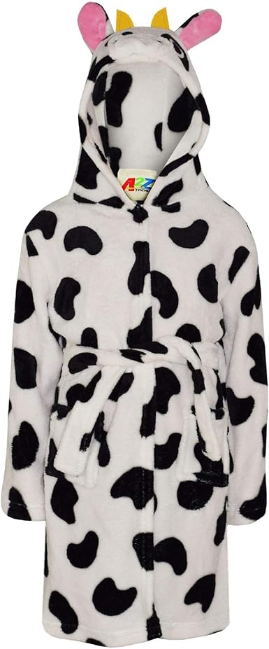 grey girls dressing gown