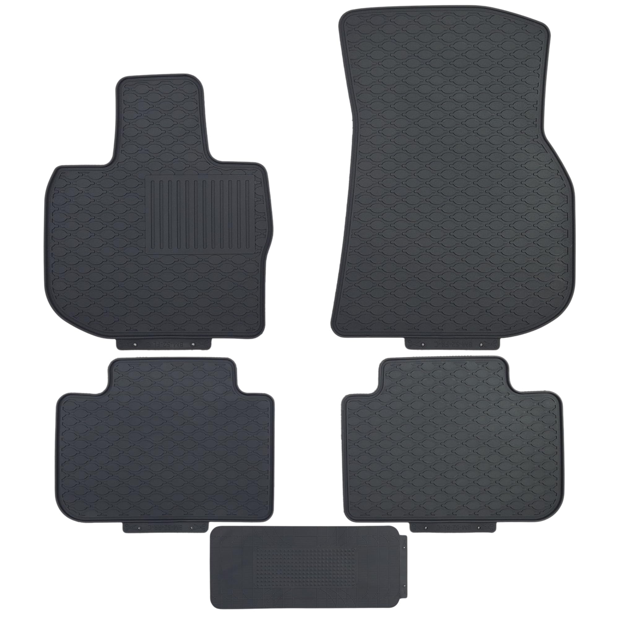 Photo 1 of Custom-fit for 2018-2024 BMW X3 | 2019-2024 BMW X4 Premium All-Weather Rubber Floor Mats and Liners Front and 2nd Row Heavy Duty Set (Black)
