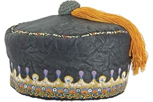 elope Headmaster Dumbledore Tassel Costume Hat - Embroidered Design with Gold Tassel, Officially Licensed