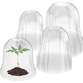 Bluepro 36 Packs 5/4/3.5 Inch Clear Plant Pot Humidity Domes, Transparent Seedling Domes Compatible with 5/4/3.5 Inch Reinforced Nursery Pots