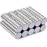 MIN CI 100 Pcs Strong Round Small Rare Earth Magnets, Mini Refrigerator Neodymium Disc Magnet for Whiteboard Locker Fridge DIY Crafts Dry Erase Board Cabinets