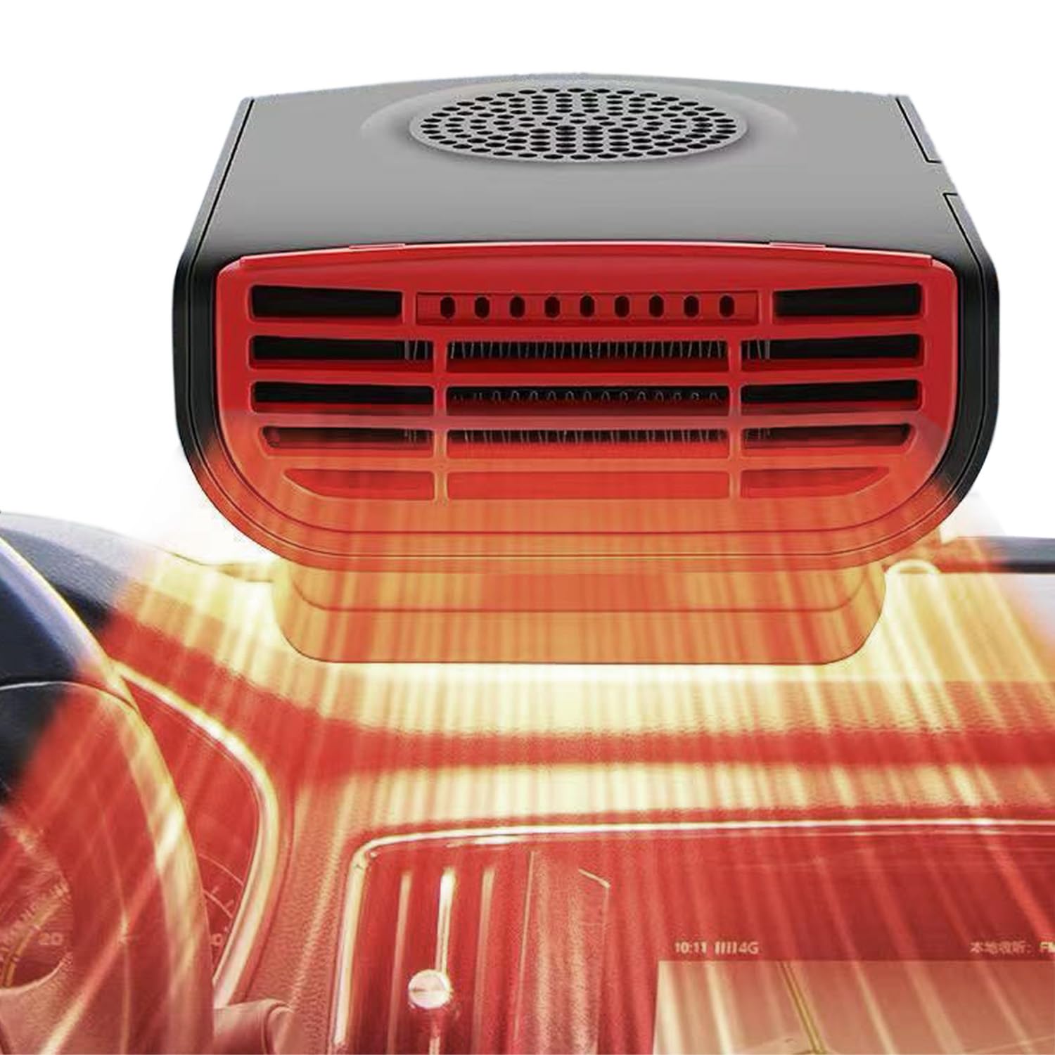 Photo 1 of 12V Portable Car Heater & Defroster, 3-in-1 Multi-Function Windshield Heater with Fast Heating, Defrost & Defog | 360° Adjustable Plug In Auto Heater for Vehicle, SUV, RV, Truck