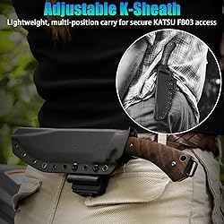 KATSU Full Tang Fixed Blade Knife with