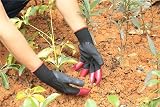 IME Garden Gloves with Claws Waterproof Digging Planting Farm Work Black One view 4
