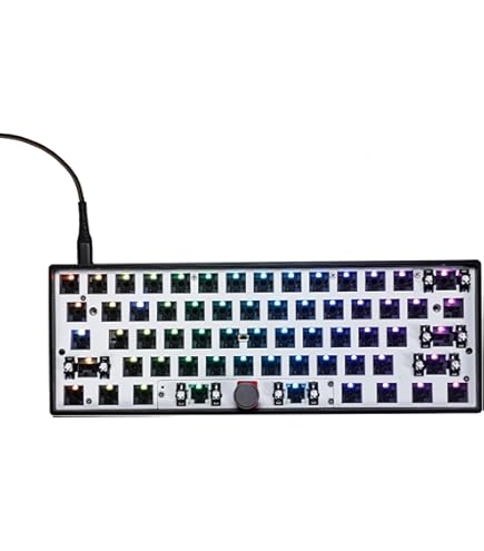 HKKKI Hot swappable mechanical keyboard with wooden case ( pre-assembly