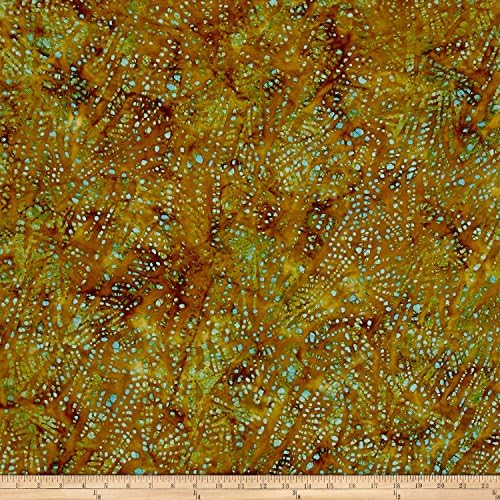 Textile Creations"Cascades Abstract Batik Brown/Grey/Aqua