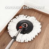 Requisite Needs Smart Spin Mop and Bucket Set Black 13 L 3 Mops view 6