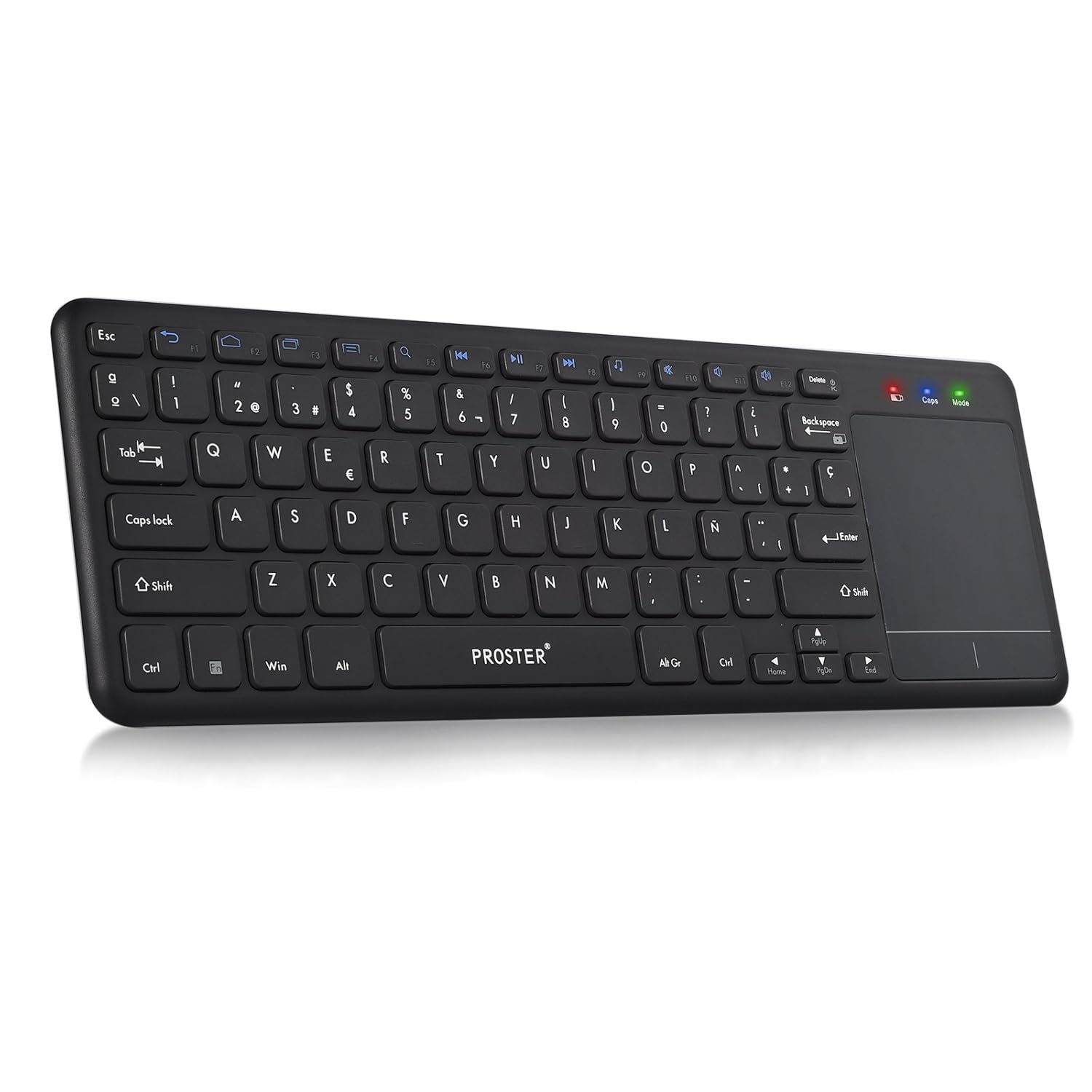 Proster  GHz Teclado Inalámbrico con Multi touchpad QWERTY Español All in