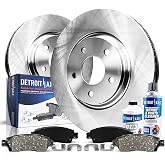 Detroit Axle - Rear Brake Kit for 2010-2017 Chevrolet Equinox GMC Terrain | Brake Rotors 2011 2012 2013 2014 2015 2016 Ceramic Brakes Pads Replacement