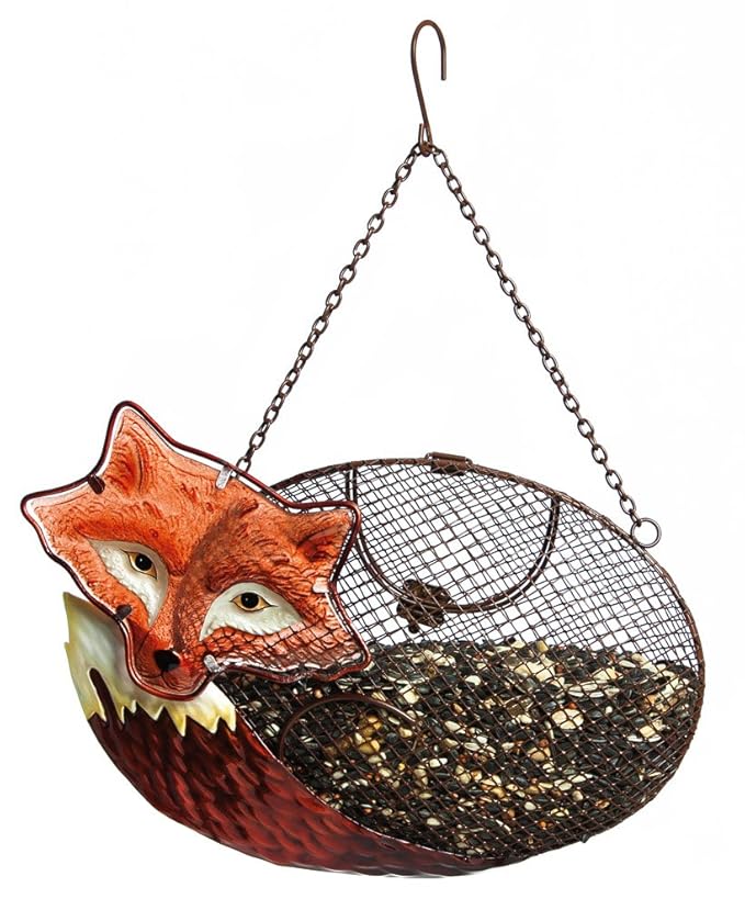 Evergreen Resting Fox Mesh Bird Feeder Amazon.co.uk Garden & Outdoors