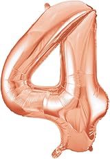 Unique Rose Gold Number 9 Shaped Large Foil Balloon 86cm view 7