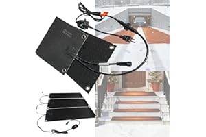 2025 Upgraded Snow Melting Mat - 30% Enhanced Waterproof, 26% Heavier, 2"/H Melting, Non-Slip Heating Pad for Stairs, Drivewa