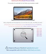 ASMARK A1494 A1618 Battery for MacBook Pro 15-inch A1398 Retina 99Wh 8800mAh view 2