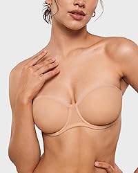 INLYRIC Women's Sheer Strapless Bras Mesh Sexy