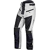 WICKED STOCK Men's Grey Mesh Motorcycle Pants - High Rise, Zipper Closure, Summer, Motocross, Dirt Bike, Motorcycle