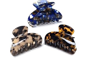 Women Medium Hair Clips Tortoise Claw Clips Celluloid Jaw Clips Leopard Print Hair Clamps Fashion Hair Accessories