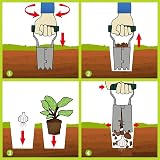 FLORA GUARD Bulb Planter Depth Mark Green Ergonomic Handle Efficient view 6