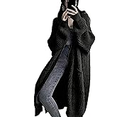LQAQL Women's Plus Size Oversized Long Cardigan Sweaters Chunky Knit Open Front Duster Coats with Pockets Winter Outwear