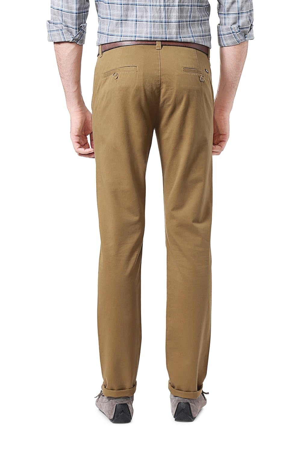 peter england khaki trousers