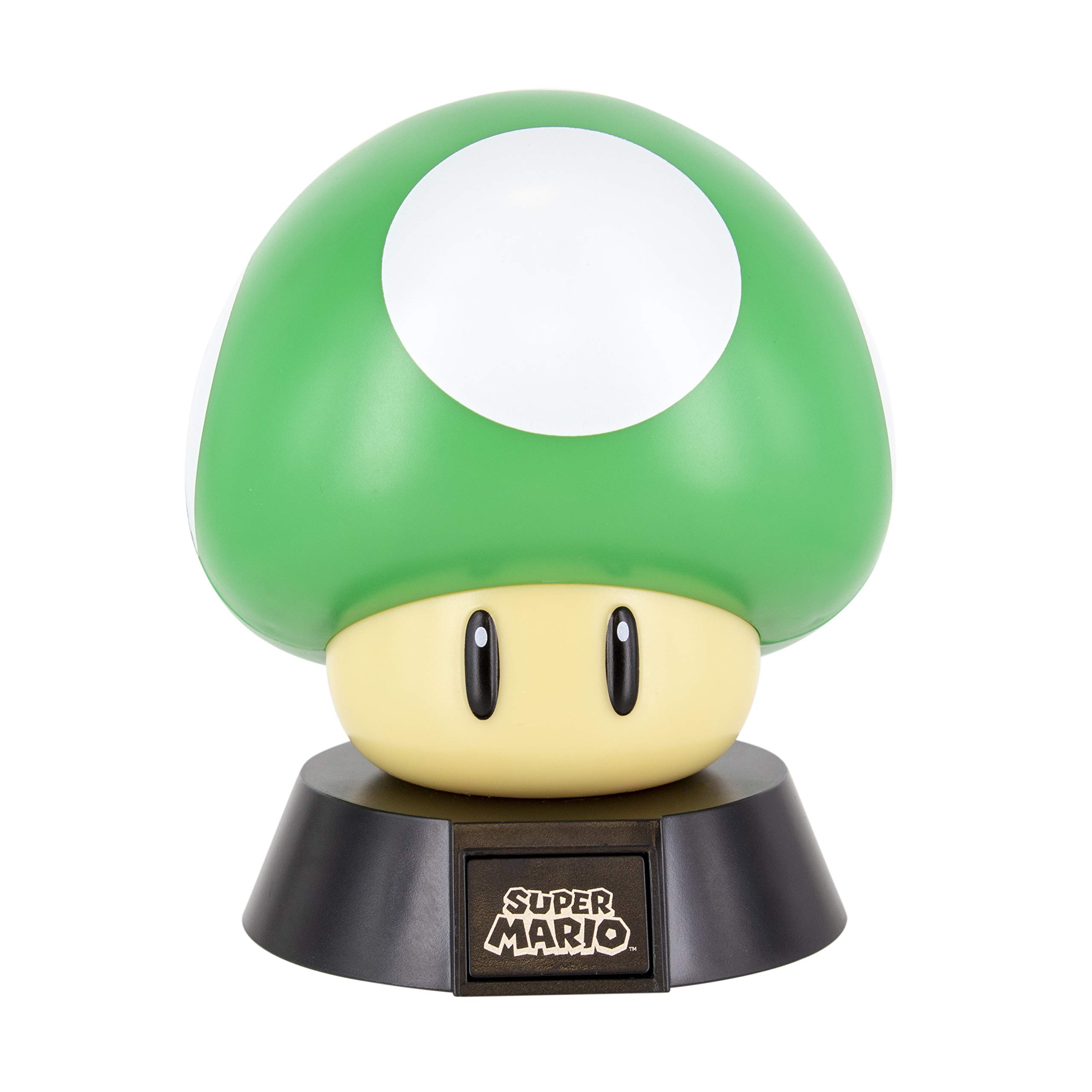 Paladone PP5095NNV2 1Up Mushroom Icon Light Officially Licensed Nintendo Collectable | Ideal for Kids Bedrooms, Office & Home | Pop Culture Gaming Merchandise, 1 W, Green