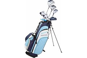Precise M3 Ladies Complete Right Handed Golf Club Set | Complete Regular & Petite Womens Golf Clubs Set | with 3 HC's, Lightweight Shafts & Spacious Stand Bag w/Storage Pockets & Dual Carrying Straps