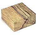 Exotic Wood Zone Black Limba Wood Blank for Bowls | Hardwood Bowl Blank | Unfinished, Kiln-Dried, Sustainable Hardwood for Handcrafted Decorative Bowls & Functional Pieces (6"x 6" x 2")