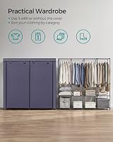 SONGMICS Clothes Wardrobe Portable Closet Garment Rack 4 Hanging Rails 4 view 4