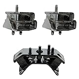 TRQ 3pc Engine & Transmission Mount Kit Set for