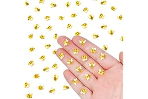 HOMICO 200PCS Micro Resin Bee Decor Dollhouse Tiny Bee Decorations for Party Mini Resin Animals for Garden Micro Landscaping Bee Party Decorations