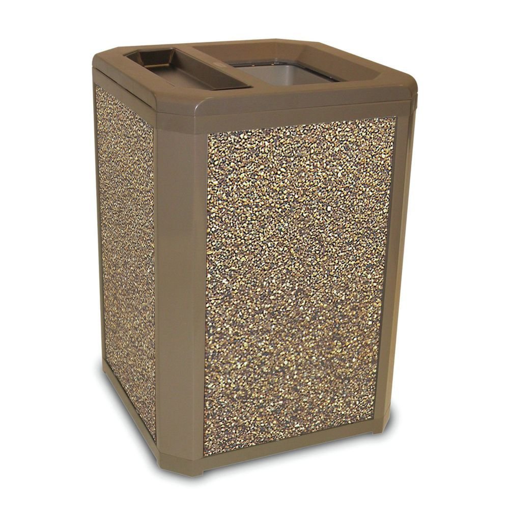 Best Rubbermaid Landmark Series Receptacle  35 Gallon Dome Top