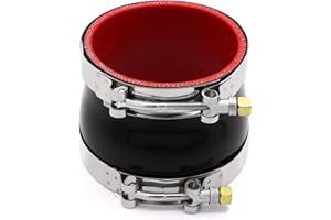 Taukealugs Straight Reducer Coupler Silicone Hose ID 4-inch to 4-1/2inch 4-Ply with Stainless Steel T-Bolt Clamp for Automotive Turbo/Intercooler/Intake Piping