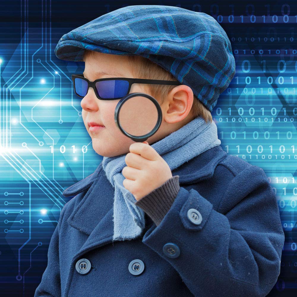 ArtCreativity Spy Glasses for Kids (Set of 3) See Behind You Sunglasses with Rear View Mirrors - Fun Party Favors, Detective Gadgets, Secret Agent Costume Props, Gift Idea for Boys and Girls Blue