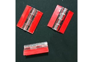 ANYALITE Transparent Plastic Acrylic 45mm Continuous Piano Hinge （Self-Adhesive）Plastic Hinges for plexiglass, Suitable for DIY Transparent Box, Display Stand etc (3)