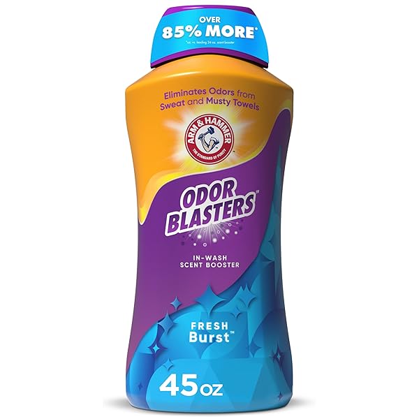 ARM & HAMMER ODOR BLASTERS IN-WASH SCENT BOOSTER, LAUNDRY SCENT BOOSTER FRESH BURST SCENT, 45 OZ